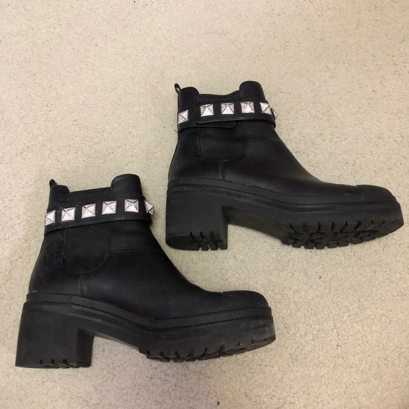 Michael Kors black leather boots - Picture 3 of 4